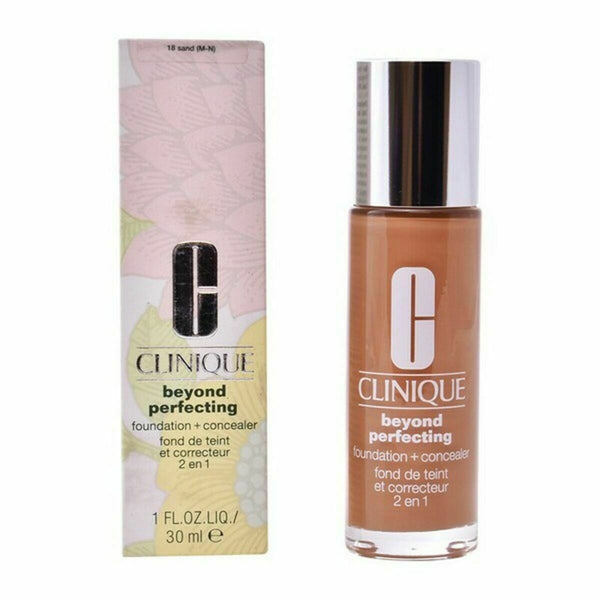 Base de maquillage liquide Clinique Beyond Perfecting Correcteur facial Nº 18 Sand 30 ml