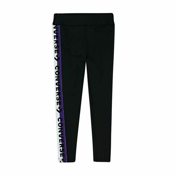 Sports Leggings Converse Wordmark Taping Black