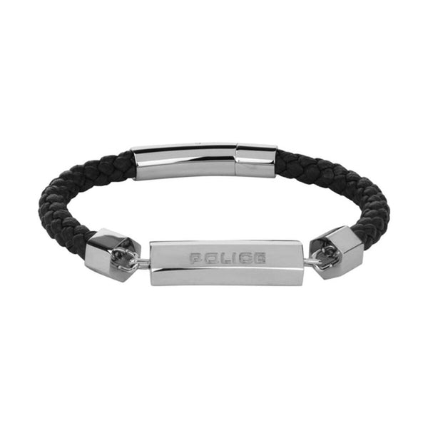 Bracelet Homme Police Cuir 19 cm