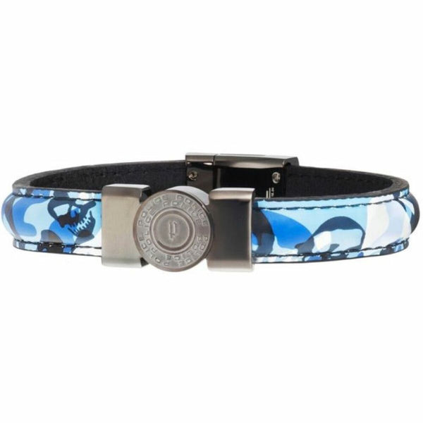 Men's Bracelet Police PJ25556BLU.03-S Leather