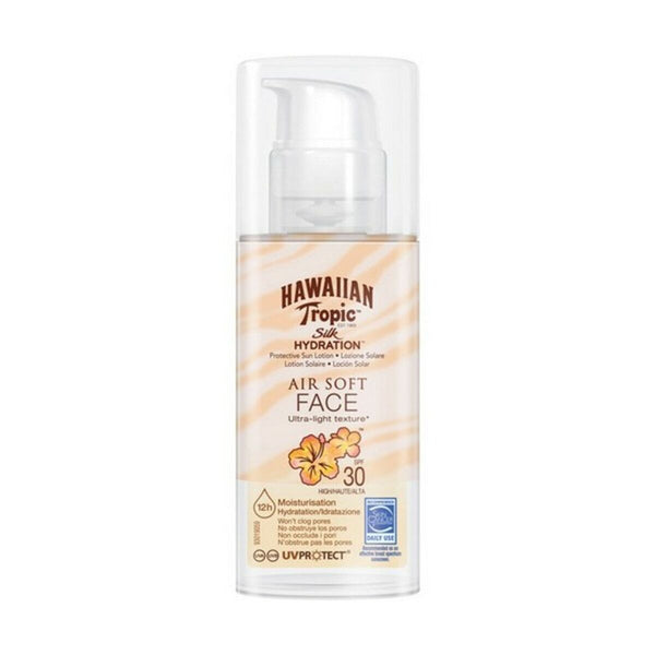 Écran solaire visage Silk Air Soft Hawaiian Tropic Silk Air Soft Face Spf 30 50 ml Spf 30