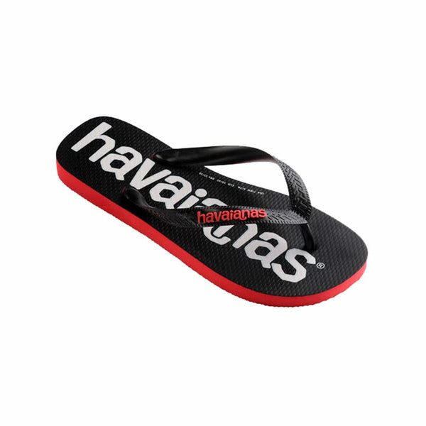 Women's Flip Flops Havaianas Top Logomania Red Black