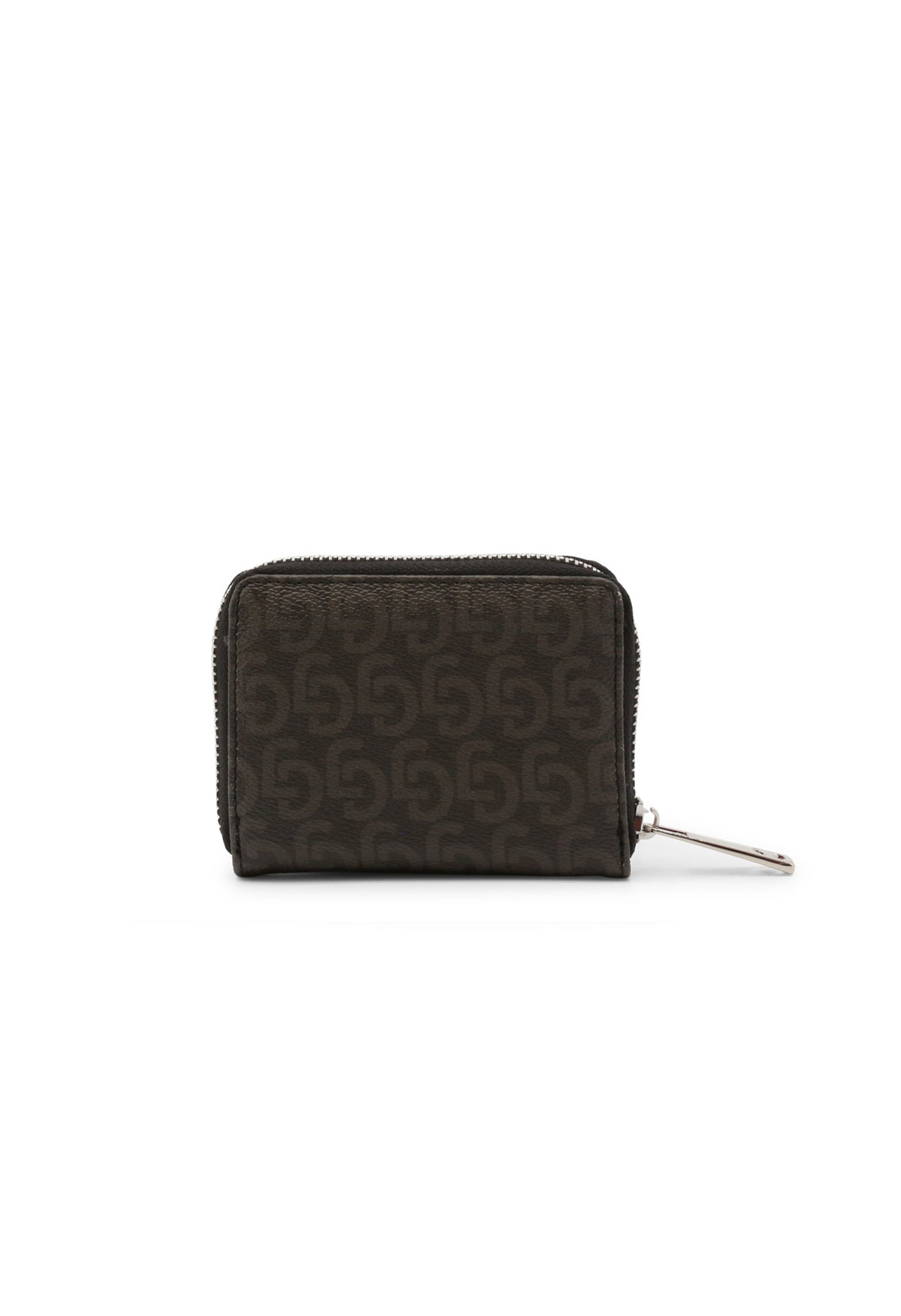 Back view of Carrera Jeans AUDREY-CB7273 compact monogram wallet with zip closure.