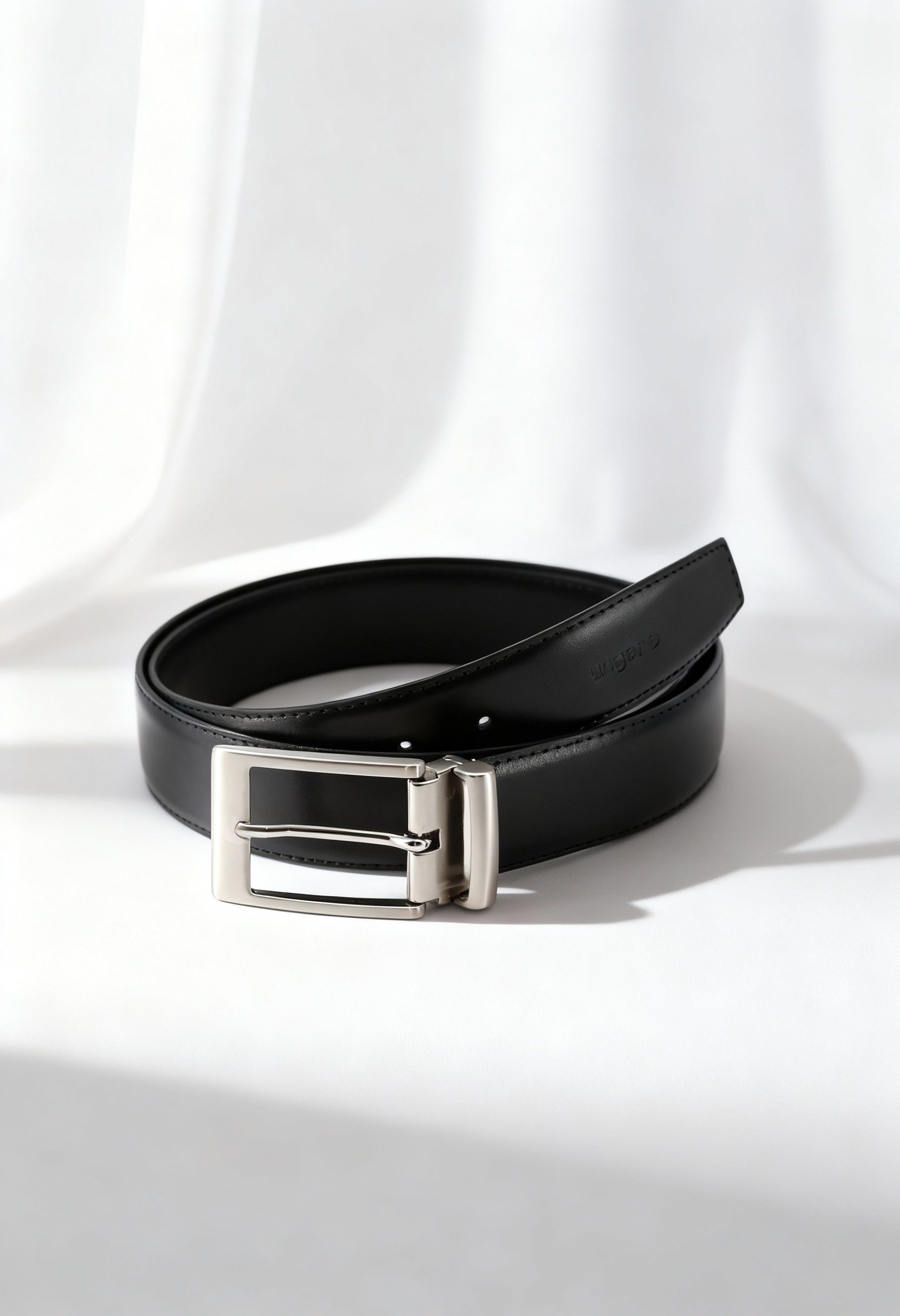 Ungaro UBLT000052 Men's Reversible Leather Belt – Adjustable Italian Design (3.5 cm)