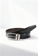 Ungaro UBLT000058 Men's Reversible Leather Belt – Adjustable Italian Design (3.5 cm)
