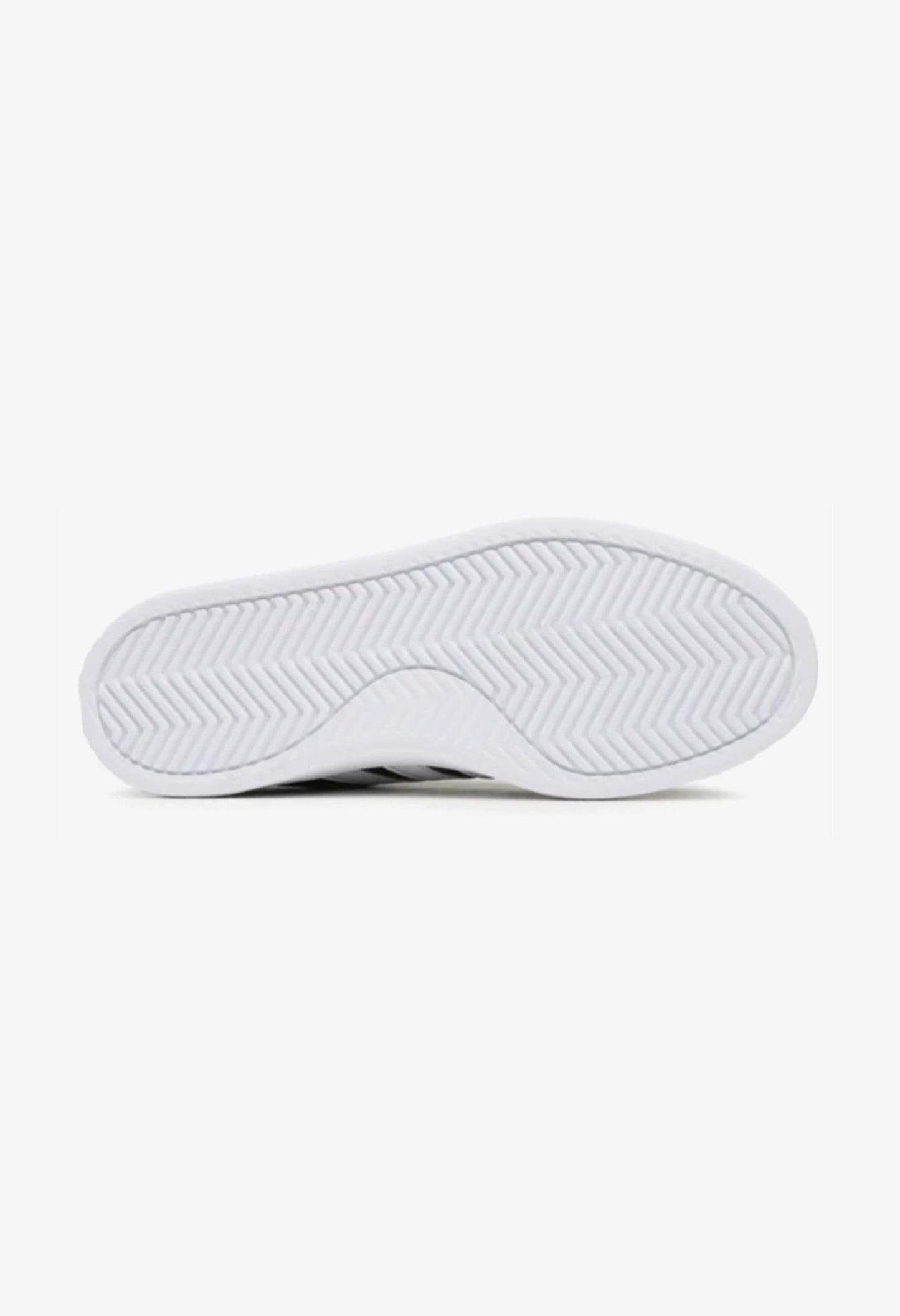 White rubber outsole and flat tread pattern of the Adidas Grand Court 2.0 sneakers for grip.