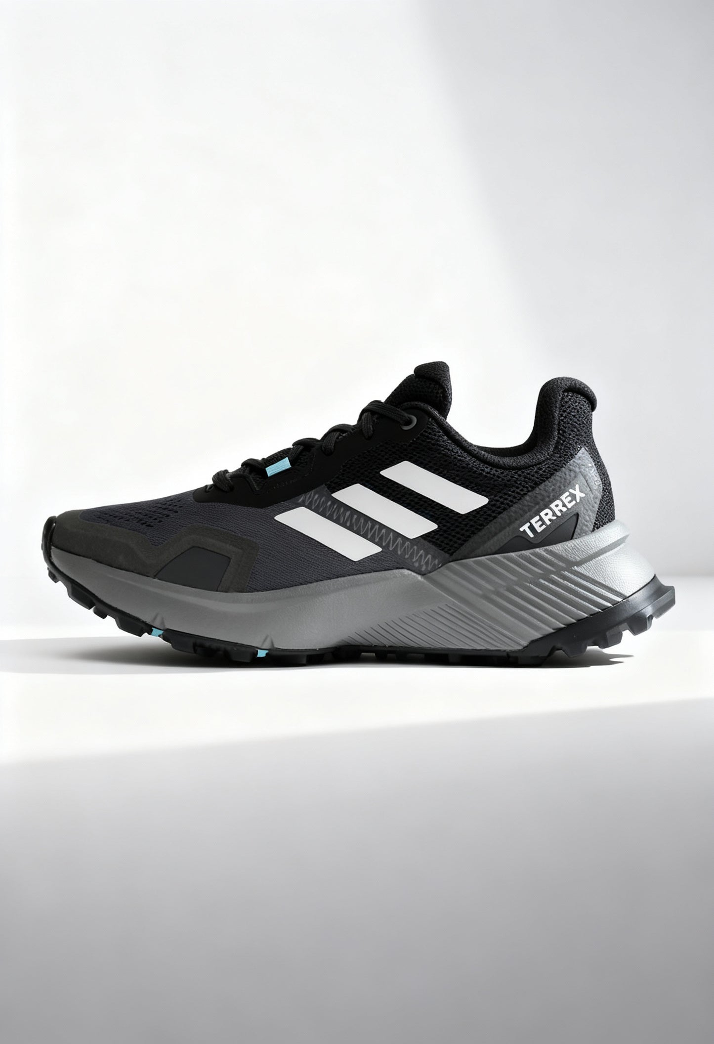 Brand new Adidas Terrex Soulstride W women's trail running shoes in core black and white.