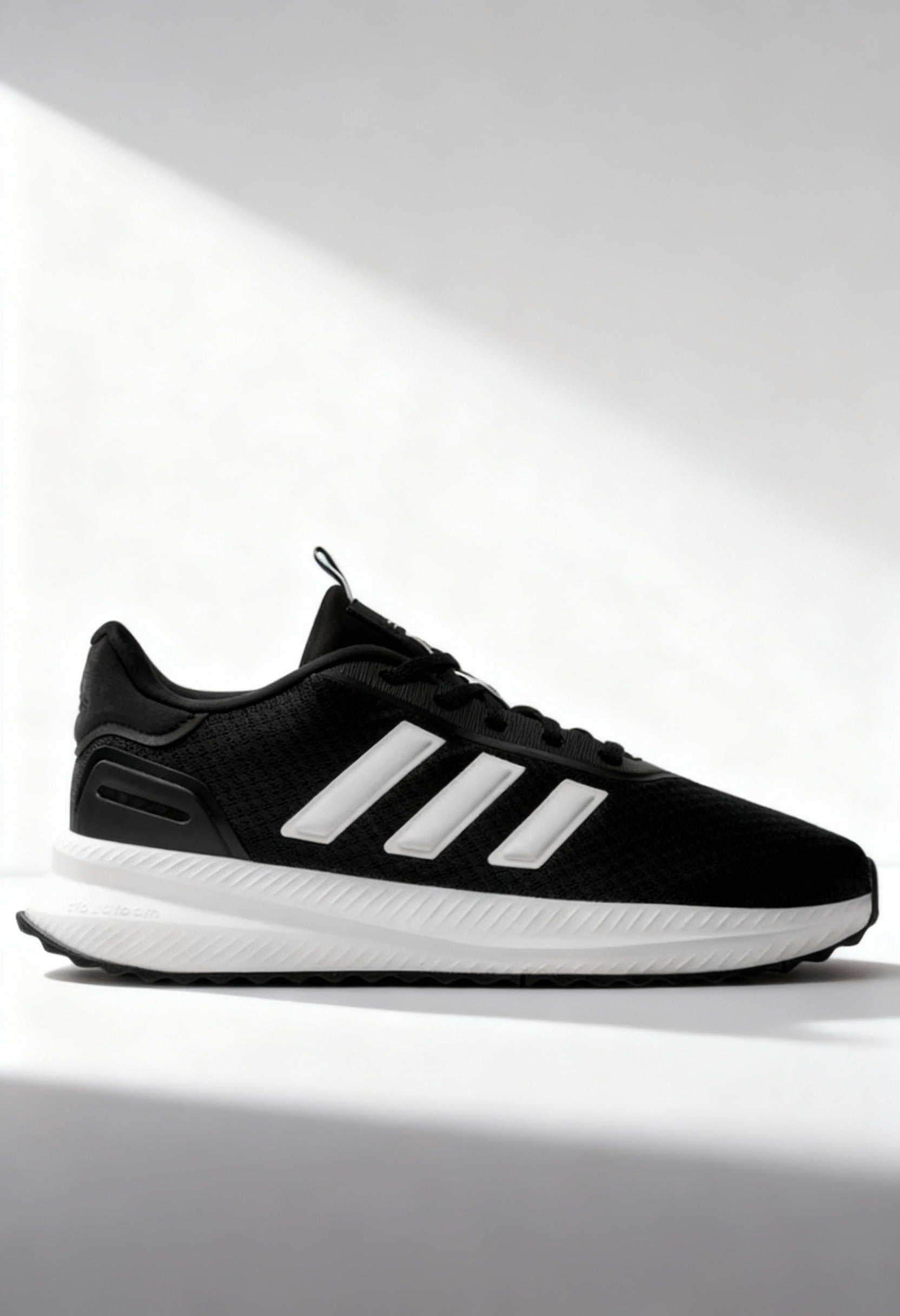 Brand new Adidas X_PLRPATH men's running shoes in Core Black and Cloud White.