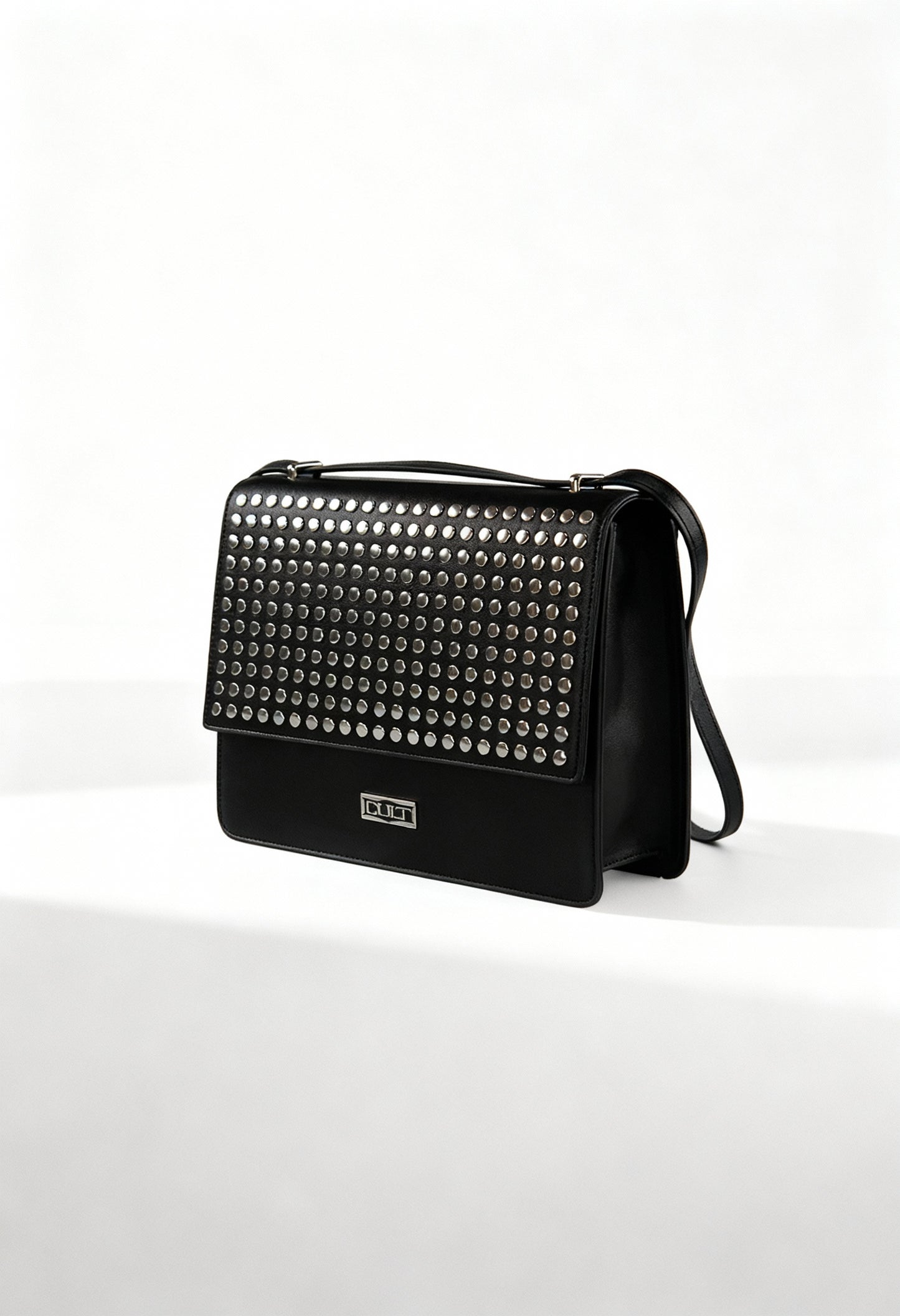 “Cult Women’s Black Polyurethane Luxury Shoulder Bag X3EPWX020032 – authentic designer handbag available at France AJ Luxe, featuring Italian-inspired craftsmanship, structured silhouette, and premium materials.”