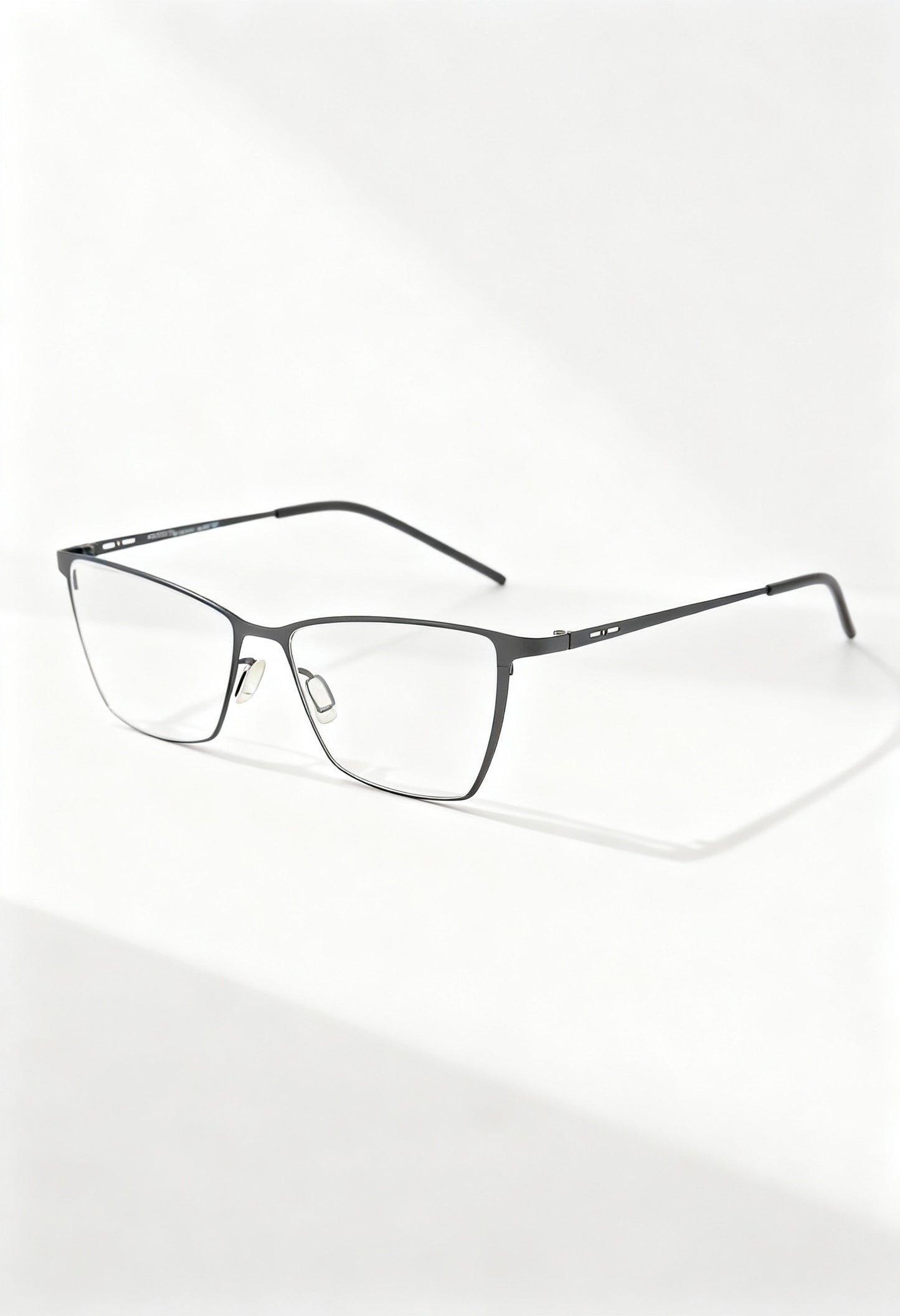 Italia Independent 5202A women's metal glasses in black/dark color, full square frame.