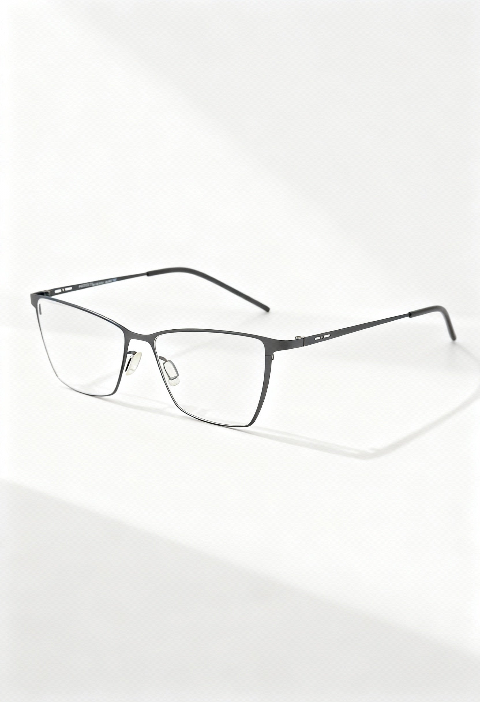 Italia Independent 5202A women's metal glasses in black/dark color, full square frame.