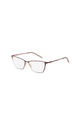 Italia Independent metal glasses in a red color variant, lightweight frame.