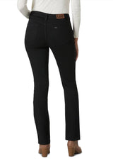 Back view of the black Lee L34BTSFP regular jeans highlighting pockets and fit.