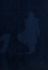 MCS unisex beach towel in navy, close-up folded view showing fabric texture.