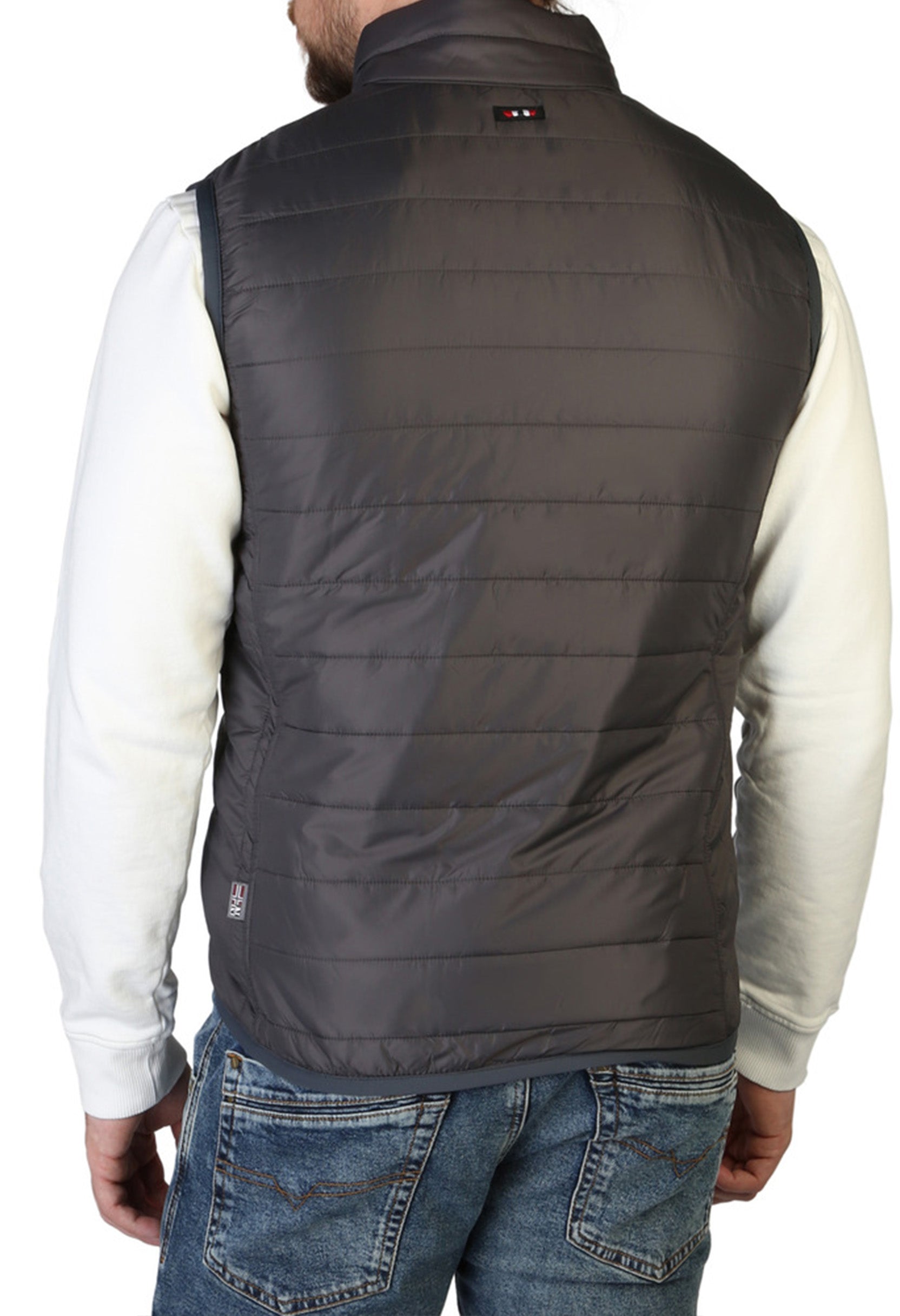 Napapijri gilet polyamide vest, back view showing quilted detail.