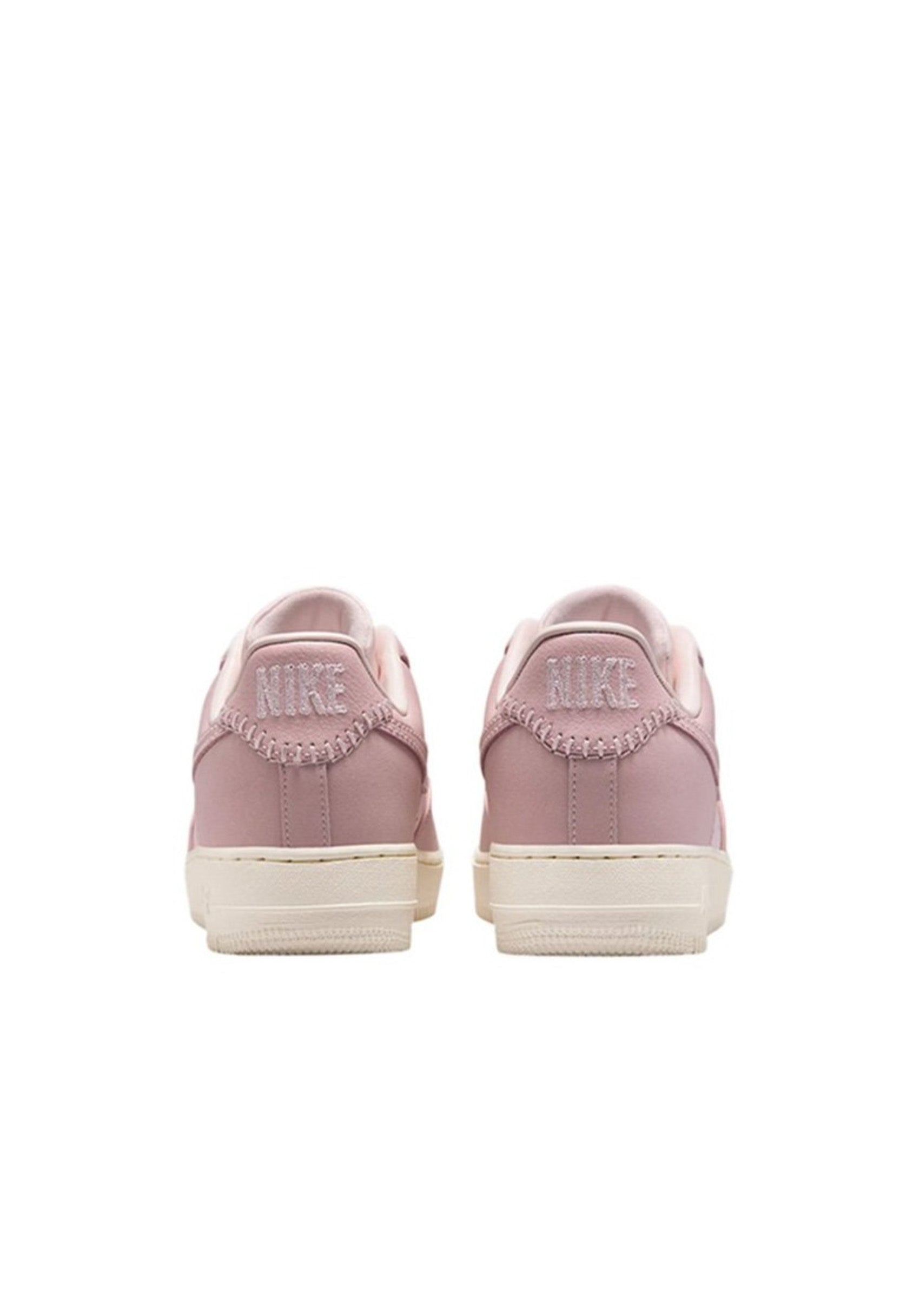 Heel view of Nike Air Force 1 '07 showing the unique tassel detail and Nike branding.