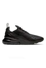 Nike Air Max 270 men's sneakers in the classic triple black colorway.