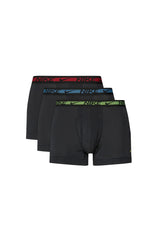 Nike men's polyester stretch underwear tri-pack, side view of stacked boxers.