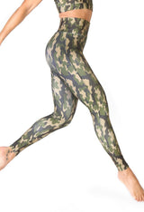 Women's camouflage print compression leggings (alternate pattern variant).